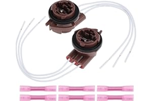 INFINAUTO Front Turn Signal Light Socket Wiring for GMC Sierra 1500 2500 3500 Yukon Turn Signal Lamp 3157 Bulb Sockets for Ch