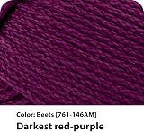Lion Brand 24/7 Cotton Yarn Beets 3 Pack 100% Mercerized Cotton view 2