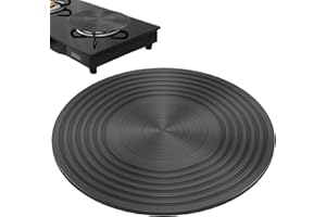 Abizarch Heat Diffuser for Gas Stove, 9.4/11 inch Non-Stick Coating Heat Diffuser Plate, Aluminum Alloy Gas Reducer Flame Guard Simmer Ring Plate, Round Fast Defrosting Tray, Cookware Accessories