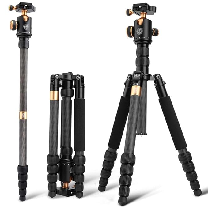 Cámara portátil trípode Cámara Trípode Portátil Trípode de fibra ...