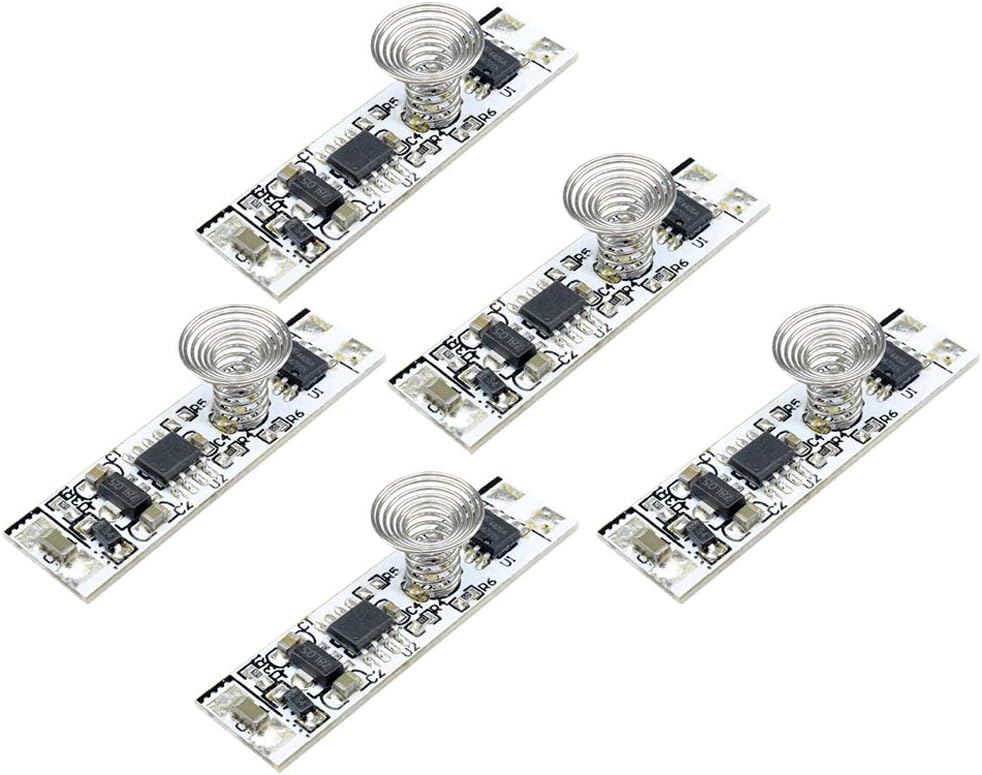 Aideepen 5PCS 9V-24V Touch Switch Capacitive Sensor Module LED Dimming Control Lamps Active Components Board 30W