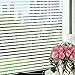 Wopeite Frosted Stripe Window Film 35.4 inches by 78.7inches Window Cling Stained Glass Decorative Films for Meeting Room Home Office Meeting Rooms Glass Window Doors