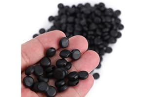 HEEPDD 400Pcs Cord Locks, Silicone Adjustable Toggles, Nonslip Ear Band Connectors, Ideal for DIY Crafts Supplies (Black)