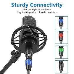 AQOOL XLR Cables 3ft 4 Packs, Standard XLR Male to