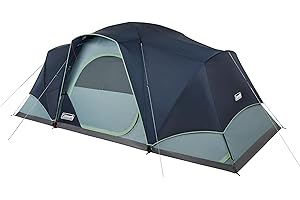 Coleman Skydome XL Large Family Tent with 5 Minute Setup, Weatherproof 8/12 Person Tent with Rainfly & Carry Bag, Fits Multiple Queen Airbeds, Made of PFAS-Free Materials