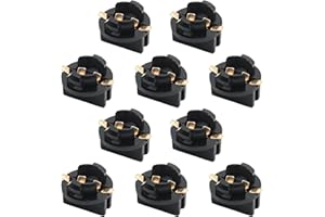 CADUFUELLY 10 Pcs 12V-24V T10 194 168 Bulb Socket for Instrument Cluster Dashboard Light Automotive Gauge Cluster