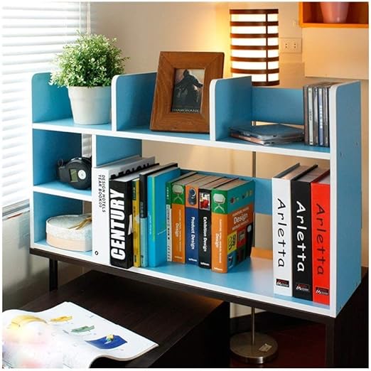 Dyfymx Wall Shelf Desk Mini Bookcase Solid Wood Desk Storage Shelf Student Combination Bookshelf Simple Shelf Wall Shelf Color Blue Amazon Ca Home Kitchen