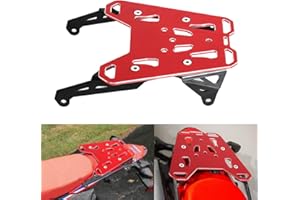 Compatible with 2021-2025 CRF 300L / CRF300L Rally Rear Rack - CNC Tail Luggage Cargo Rack (Red)