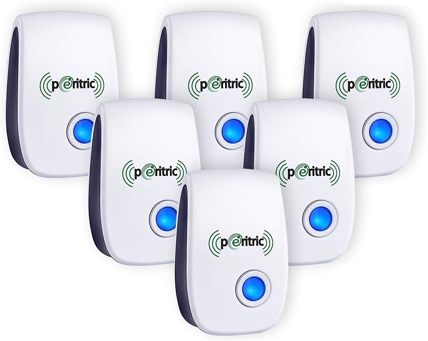 PEYIZ Ultrasonic Pest Repellent 6 Packs - Indoor Plug, Electronic and Ultrasound - Insects, Mosquitoes, Mice, Spiders, Ants, Rats, Roaches, Bugs Control - Eco Friendly Product, Safe for Human