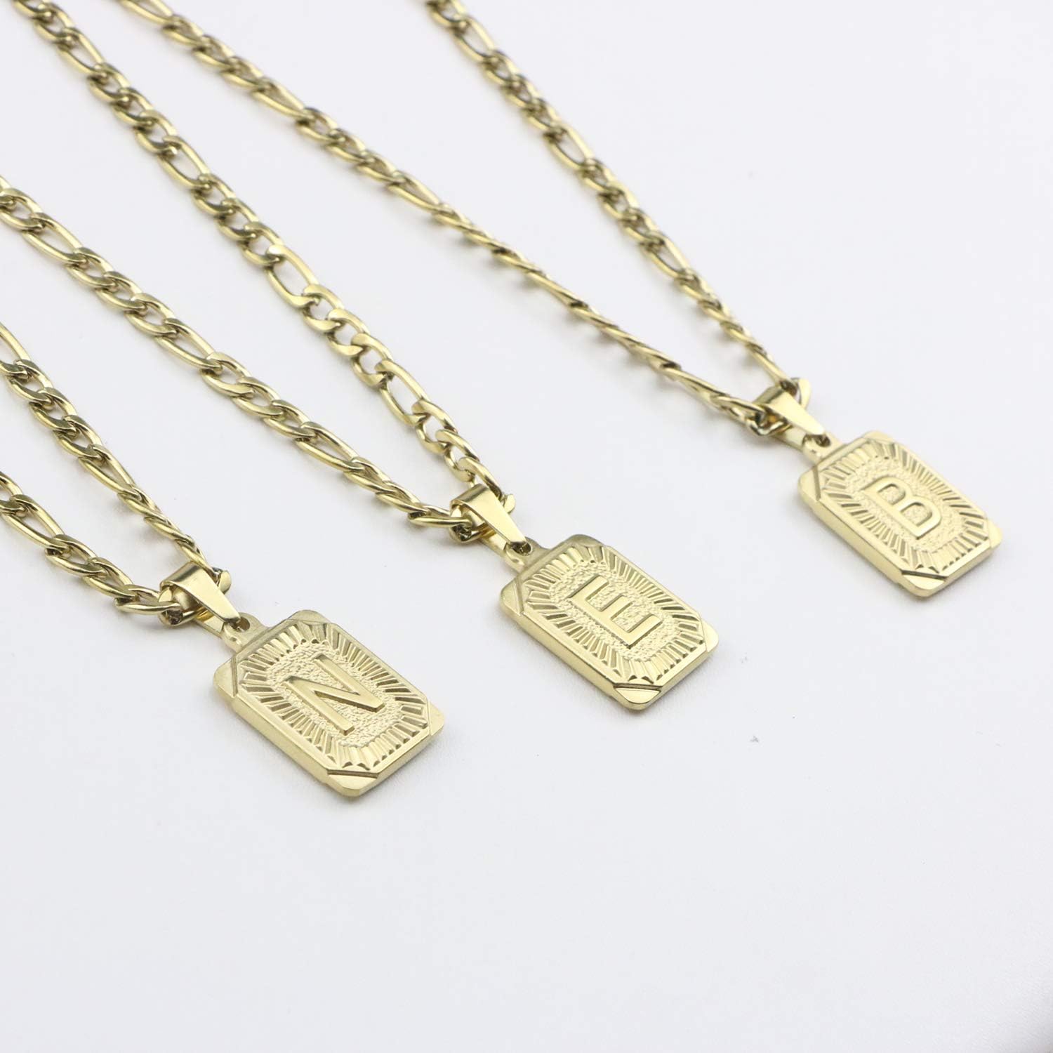 Christmas Gifts for Dad Son Best Friend Brother Necklaces for Men Boys Women Teens 18K Real Gold Capital W Letter Initial Medallion Pendant Trendy Personalized Handmade Stainless Steel Jewelry | 
