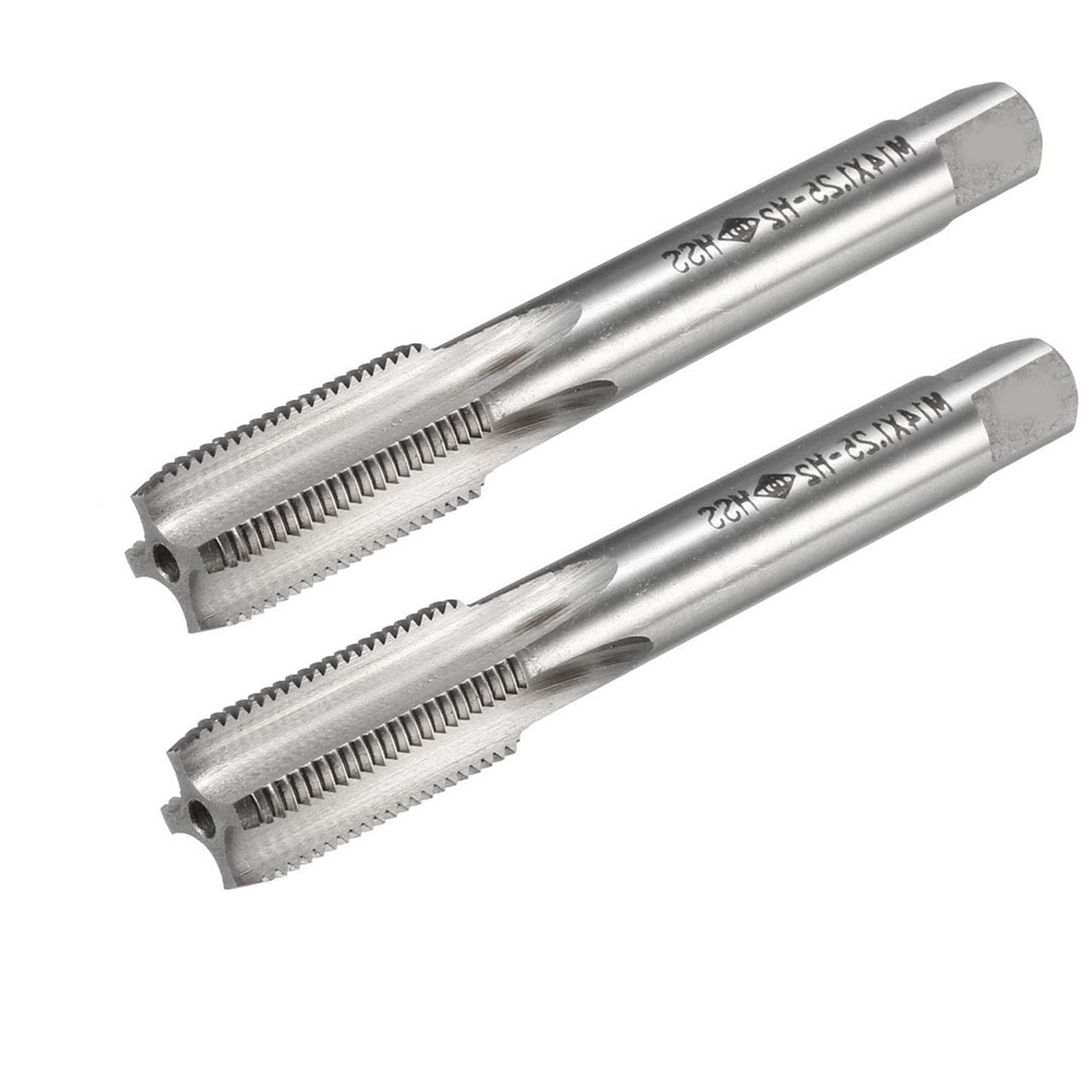 MACHSWON Metric Taps, for Threading Machine and Electric Drills DIY, H2 HSS Ti-Coated, Right Hand Thread Plug Tap Threading Tapping Tool, M14 x 1.25mm, 2pcs — image 1