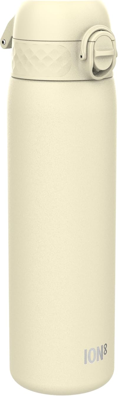 Ion8 Lightweight Stainless Steel Water Bottle 600 ml Creamy White