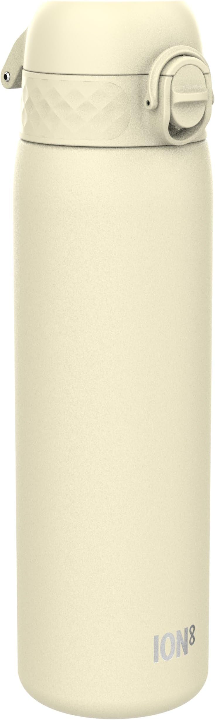 Ion8 Lightweight Stainless Steel Water Bottle 600 ml Creamy White