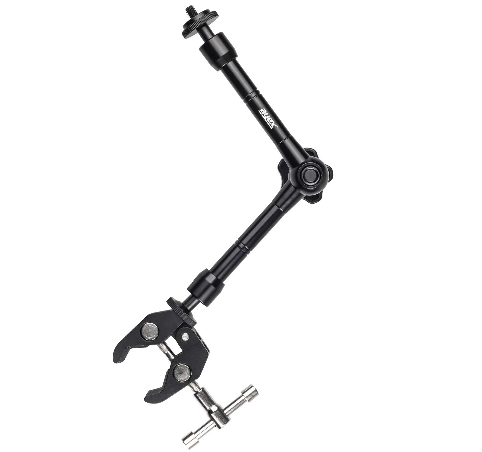 Magic Arm Articulated Arm 11 Inch + Super Fixed Universal Clamp for Camera, Camcorder, Tripod etc. Light with 14 Thread