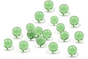 YEETSCHI 6mm Green Quartz Balls Beads Insert (30 Pack) (Green)