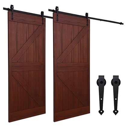 14 5ft 441cm Sliding Barn Wood Door Hardware Closet Track Kit