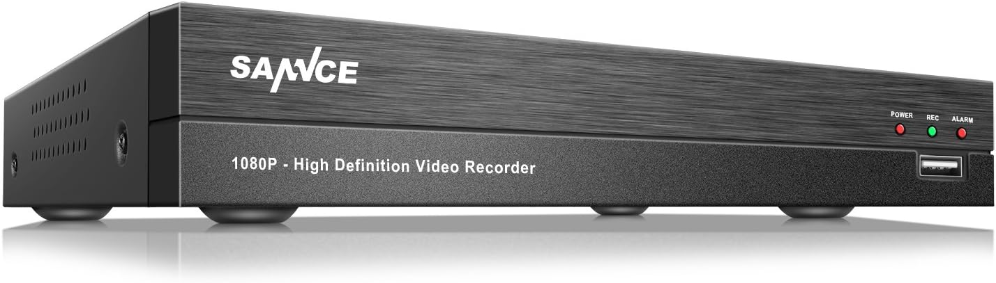 SANNCE Security DVR Recorder 4 CH 1080P @15fps 5-in-1(compatiable CVBS