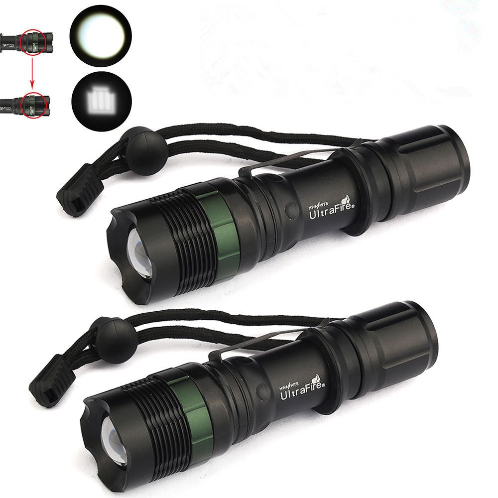 New 2x 8000 Lumen Zoomable Cree Xm L T6 Led Flashlight Torch Tactical Light Aluminum Buy Online In Aruba At Aruba Desertcart Com Productid
