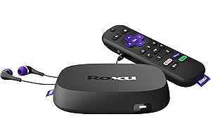 Roku Ultra | Streaming Device HD/4K/HDR/Dolby Vision with Dolby Atmos, Bluetooth Streaming, and Roku Voice Remote with Headphone Jack and Personal Shortcuts, includes Premium HDMI® Cable