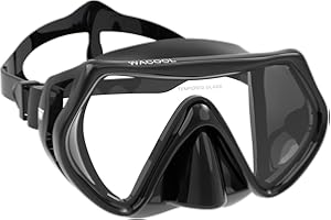 WACOOL Adults Teens Youth Kids Snorkeling Diving Scuba Swim Swimming Mask Anti-Fog Coated Glass Diving Anti-Splash