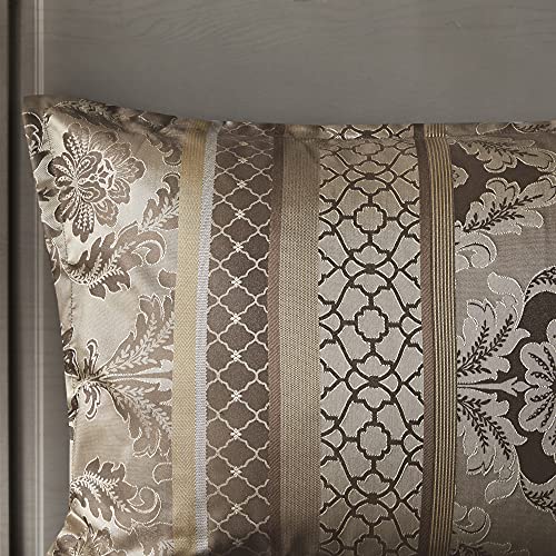 Madison Park Bellagio Cozy Comforter Set Luxurious Jaquard Traditional Damask Design, All