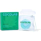 Cocofloss Woven Dental Floss, Dentist-Designed Oral Care, Mint, Waxed, Expanding, Vegan, Kid-Friendly String Floss with Cocon