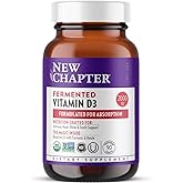 New Chapter Fermented Vitamin D3 2,000 IU, Organic, ONE Daily for Immune, Heart & Bone Support + Whole-Food Turmeric, Adaptogenic Reishi Mushroom, 100% Vegetarian, Gluten Free, 90 Count