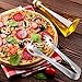 Boao Serving Tongs, Kitchen Tongs, Food Tongs, 8 Inch Stainless Steel Tongs 4 Pack