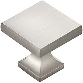 25 Pack Brushed Nickel Cabinet Knobs Kitchen Drawer Pulls Hardware | Silver Finish, Drawer Pulls, Cabinets, Drawers, Dressers, Closets, Solid Metal, Easy Install, Screws Included, Rust-Resistant