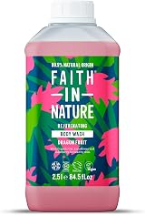 Faith In Nature Dragon Fruit Body Wash 2.5L Refill Vegan No SLS Parabens