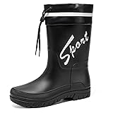 IQAXC Waterproof Garden Rain Boots for Men