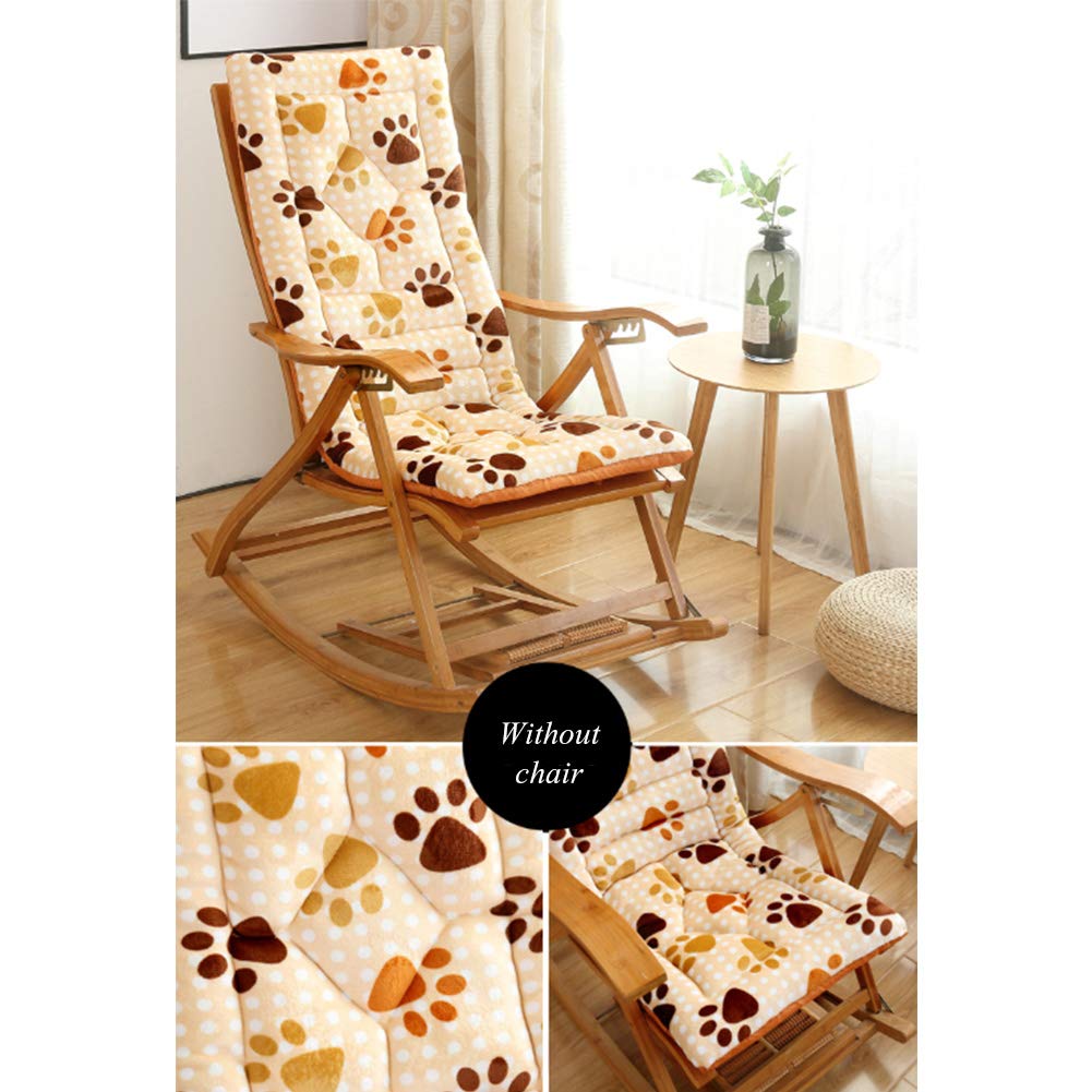 19x47inch Chair Pads Thick Rocking Chair Cushion Chaise Lounge