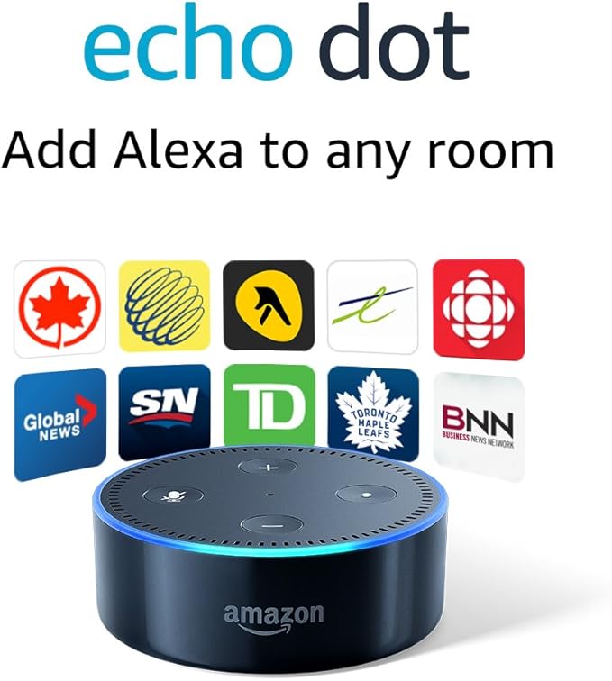 Echo Dot (2nd Generation) Smart speaker with Alexa Black Amazon.ca