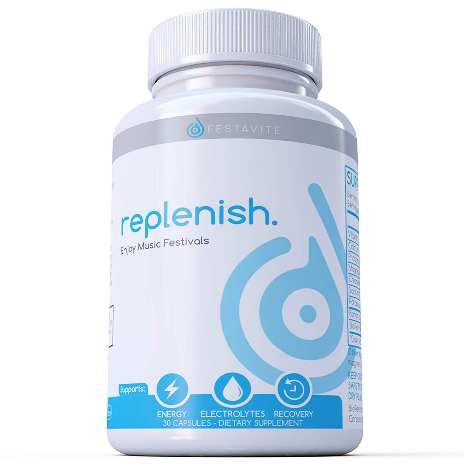 Rave Vitamins Rave Recovery Rapid Rehydration Energy Support Festavite Replenishes Essential Electrolytes Multi Vitamins Potassium