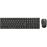 Trust 21571 Ximo Wireless keyboard and mouse set for PC and Laptop, UK Layout, Black