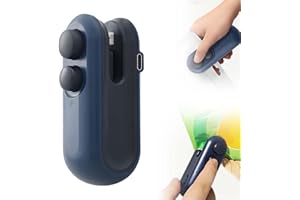 Mini Bag Sealer, 2026 Upgraded 2 in 1 Mini Bag Sealer with Cutter and Magnet, Rechargeable Mini Bags Sealer Portable Resealer