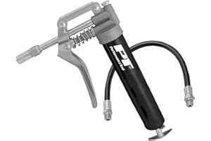 Performance Tool W54198 Mini Grease Gun (3 oz) with 12 inch Flexible Hose and 5.5 inch Rigid Extension Pipe.