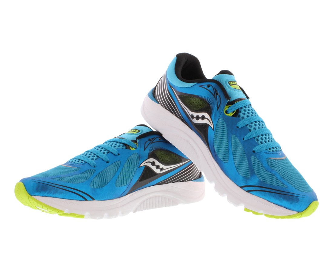 Saucony Men's Kinvara 5 Running Shoe,Blue/Black/Citron,11 M US on