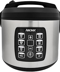 Aroma Digital Rice Cooker - Stainless Steel (20 cups) ARC-1030SB