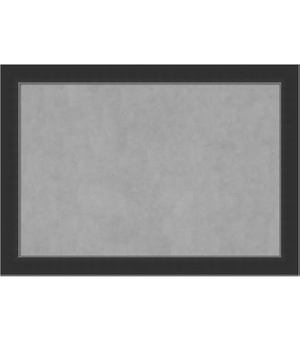 Amanti Art Black Framed Magnetic Board 21x27 Medium Vision Board for use with Magnets, 100% Metal Sheet to Display Items as Office Decor or for Home Organization in mudroom, Kitchen or