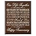 LifeSong Milestones 60th Wedding Anniversary Wall Plaque Gifts for Couple, 60th for Her,60th Wedding for Him 12