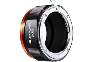 K&F Concept Lens mount adapter Compatible with Nikon AI Nikkor F Mount Lens to Sony Alpha E NEX Mount Mirrorless Camera with Matting Varnish Design Compatible for Sony A6000 A6400 A7II A5100 A7 A7RIII