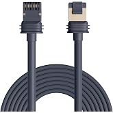 Starlink Cable Gen 3 for Standard 4/4X/V5, 50FT/15M Waterproof Replacement | 24AWG,2000Mbps,Starlink Mini/Extension/Ethernet Cable Accessories;Waterproof PVC Jacket,End Caps,for Gen3/Mini/V3