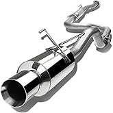 DNA MOTORING CBE-HC922-NRT Stainless Steel Cat Back Exhaust System [Compatible with 92-00 Honda Civic Coupe/Sedan]