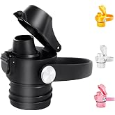 EIPOSAU Auto Flip Lid for Hydro Flask Standard Mouth Bottle, Spout lid for HydroFlask Narrow Mouth Bottle, Replacement Lid with Button Lock
