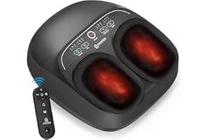 COMFIER Foot Massager with Heat,FSA Eligible,Kneading,Vibration,Compression,Pause Function,Shiatsu feet Massager for Plantar Fasciitis Neuropathy, Christmas Gifts for Women,Men, HSA,Size 13