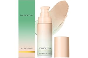 Color Changing Foundation, Color Correcting CC Cream with Centella, Even Red Skin Tone, Lightweight Non-Greasy, Hydrating, Sh
