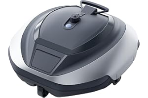 BUBLUE BuSwift 320P Robotic Pool Cleaner, Hydro Dynamic Design, Pool Vacuum with Superior Suction, High Efficiency, DirtLock 2.0, Auto-Parking for Above-Ground Flat Pools up to 850 Sq.Ft, Space Gray