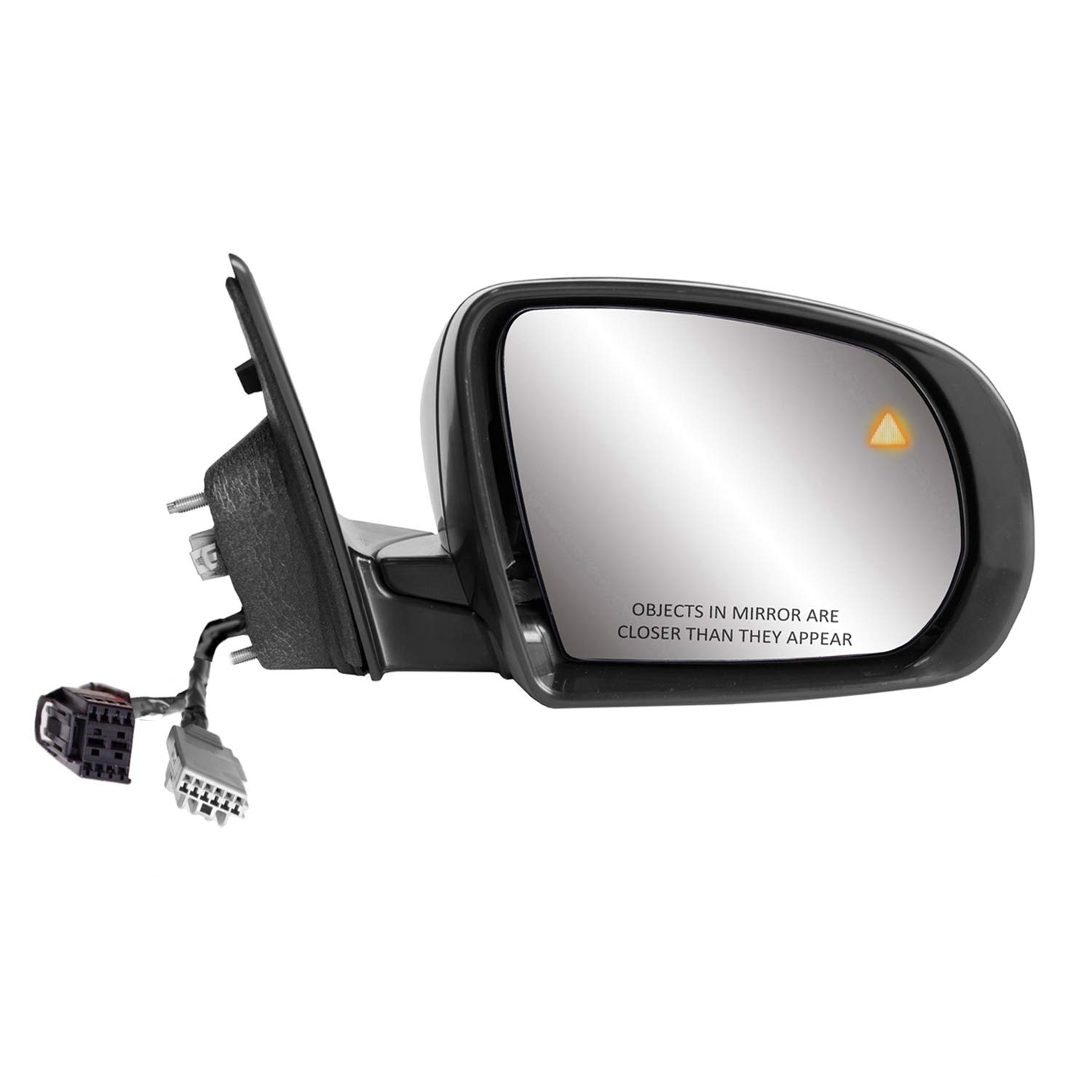 Photo 1 of Passenger Side Compass, (textured black w/PTM cover, w/BSDS, foldaway), w/o turn signal, w/o chrome trim, w/o camera, RH, Heated Power