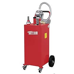 TUFFIOM 35 Gallon Fuel Gas Caddy w/Wheels & Manual